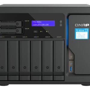 NAS QNAP 855X 6+2-Bay, CPU Intel Atom C5125 8-core/8-thread Processor,