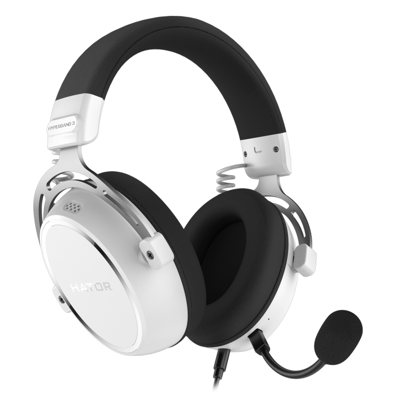 Casti gaming cu fir Hator Hypergang 3, material membrana compozit,