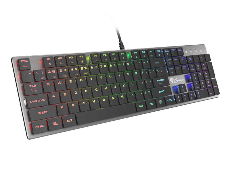 Tastatura gaming mecanica cu fir Genesis Thor 420 , iluminare