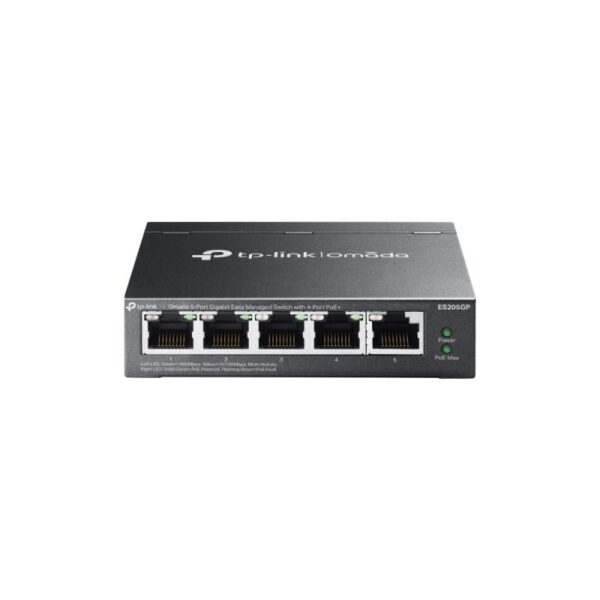 Omada 5-Port Gigabit Easy Managed Switch with 4-Port PoE+ PORT: