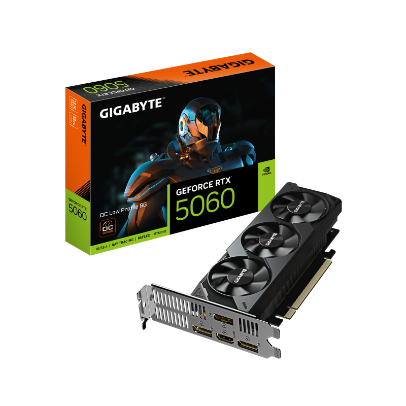 Placa Video GIGABYTE GEFORCE RTX 5060 OC LOW PROFILE 8GB