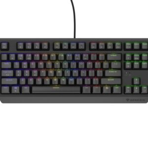Tastatura gaming mecanica cu fir Genesis Thor 230 TKL, iluminare