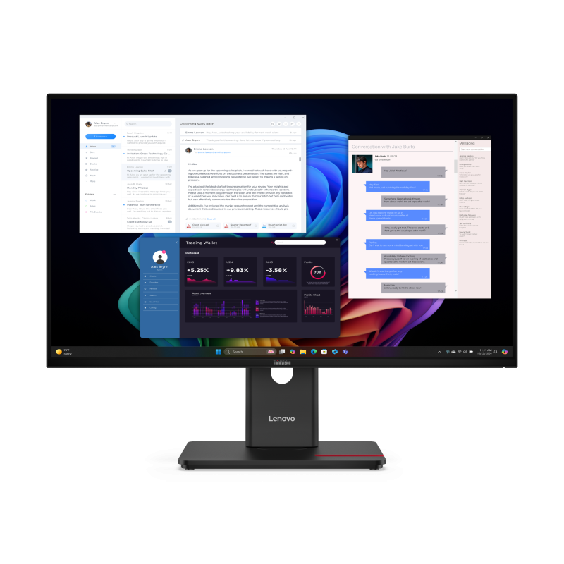 Lenovo ThinkVision T27UD-40. Display diagonal: 68.6 cm (27"), Display resolution: