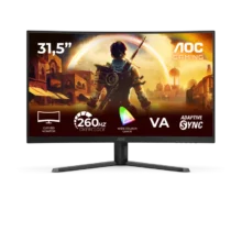 Monitor AOC 31.5 inch C32G42ZE - Curvature: 1500R - Diagonal inch : 31.5 - Diagonal cm : 80 - Aspect ratio: 16:9