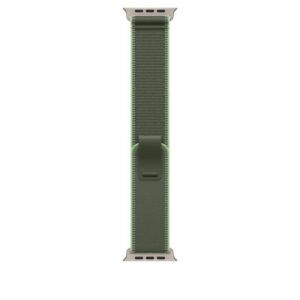 Apple Watch 49mm Green/Neon Trail Loop - M/L - Natural Titanium Finish