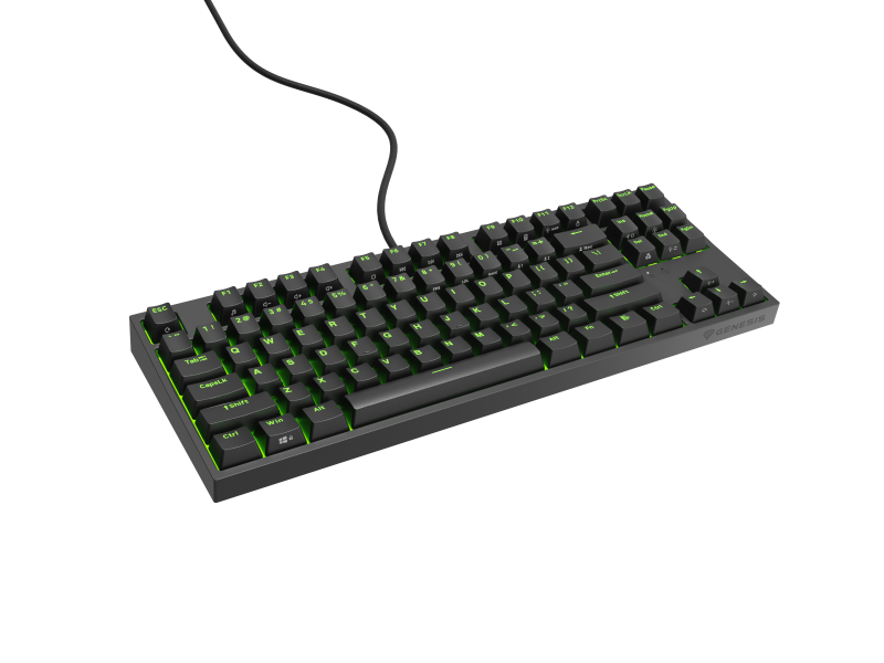 Tastatura gaming mecanica cu fir Genesis Thor 404 TKL, iluminare