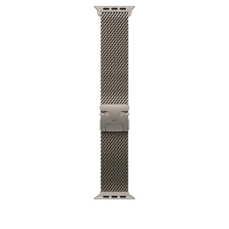 Apple Watch 49mm Natural Titanium Milanese Loop - Small