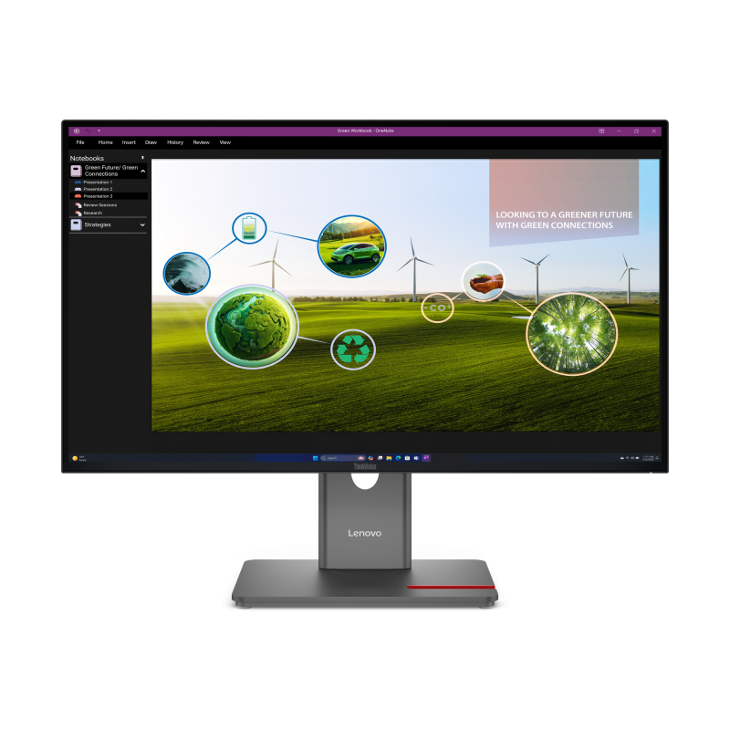 Monitor Lenovo ThinkVision P27Q-40; 27"IPS, QHD (2560x1440), 16:9, Brightness: