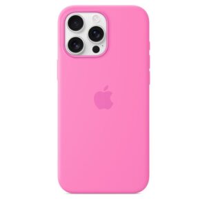 iPhone 16 Pro Max Silicone Case with MagSafe - Peony