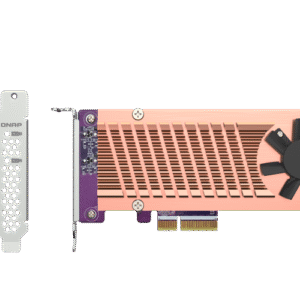 Qnap Dual M.2 22110/2280 PCIe NVMe SSD expansion card Connector: