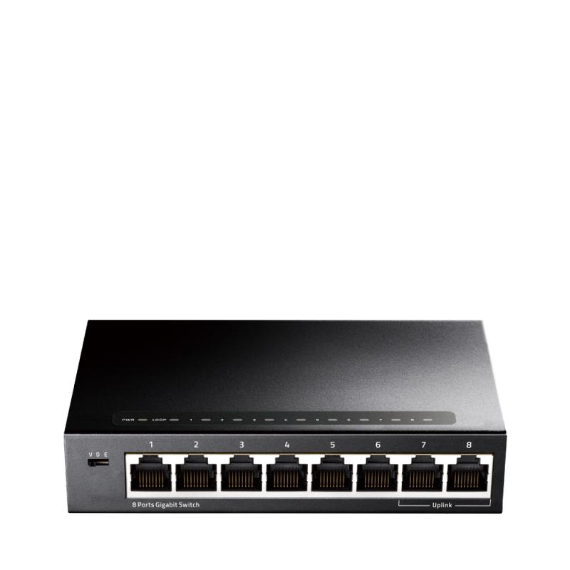 CUDY 8-Port Gigabit Ethernet Switch, 8 10/100/1000M RJ45 Ports, IGMP