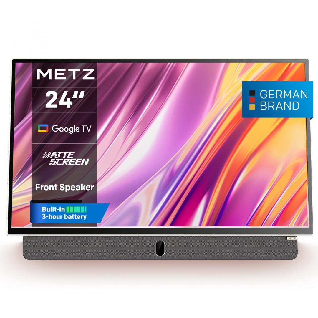 Televizor portabil METZ LED 24MPE7000, 60 cm, Smart Google TV