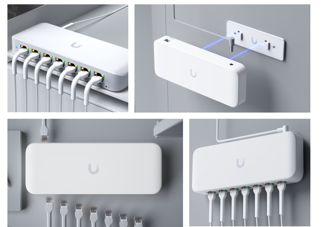 UBIQUITI 8 PORT GBE SWITC USW-ULTRA-210W, dimensiuni: 203 x 76