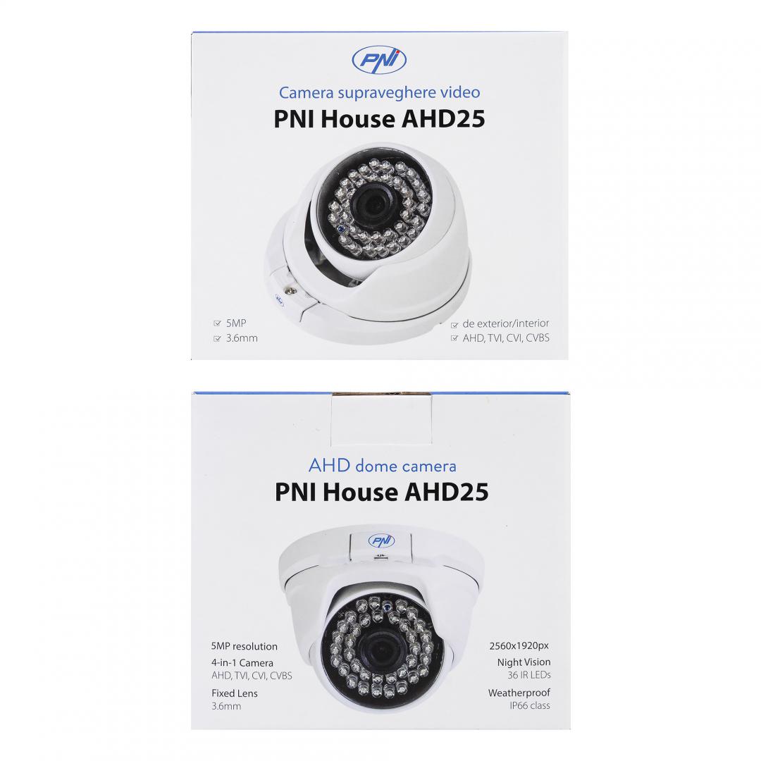 Camera supraveghere video PNI House AHD25 5MP, dome, lentila 3.6mm, - imagine 9