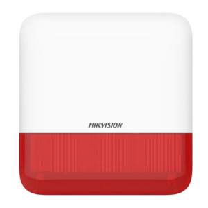 Sirene de exterior wireless AXPRO Hikvision DS-PS1-E-WE(Red Indicator), frecventa de