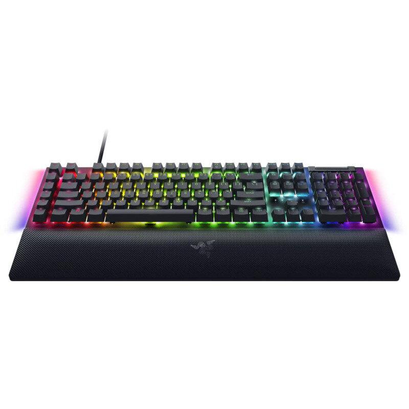 Tastatura mecanica gaming BlackWidow V4 (Green Switch), negru - imagine 4