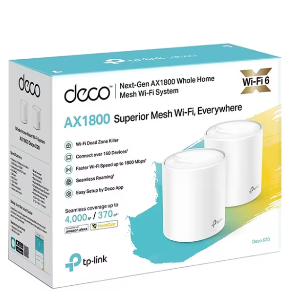 TP-Link DECO X10(2-PACK) Sistem Mesh Wi-Fi 6 Dual-Band AX1500 cu - imagine 3