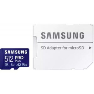 Card de Memorie MicroSDHC PRO PLUS 512GB, Class10/Grade 3 adapter