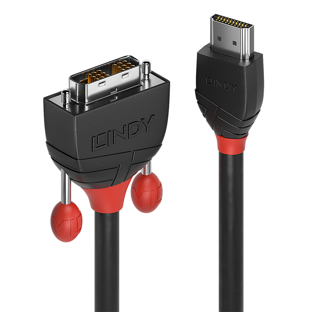 Cablu Lindy HDMI to DVI-D Cable, lungime 5m, rezolutie maxima - imagine 3