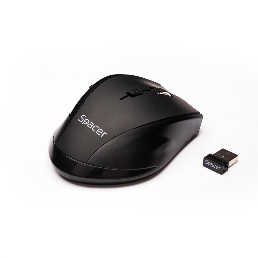 MOUSE Spacer, PC sau NB, fara fir, USB 2.4 GHz, - imagine 4