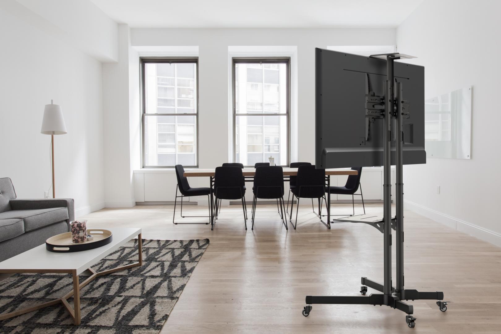 Stand TV mobil Akai 37"-70", inclinatie +10/-10°, VESA 600x400, 50kg, - imagine 7