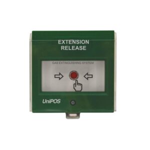 EXTENSION RELEASE Button, FD3050G;Button for activation of the automatic extinguishing