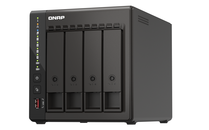 NAS QNAP 453E 4-Bay, CPU Intel Celeron J6412 4-core/4-thread processor,