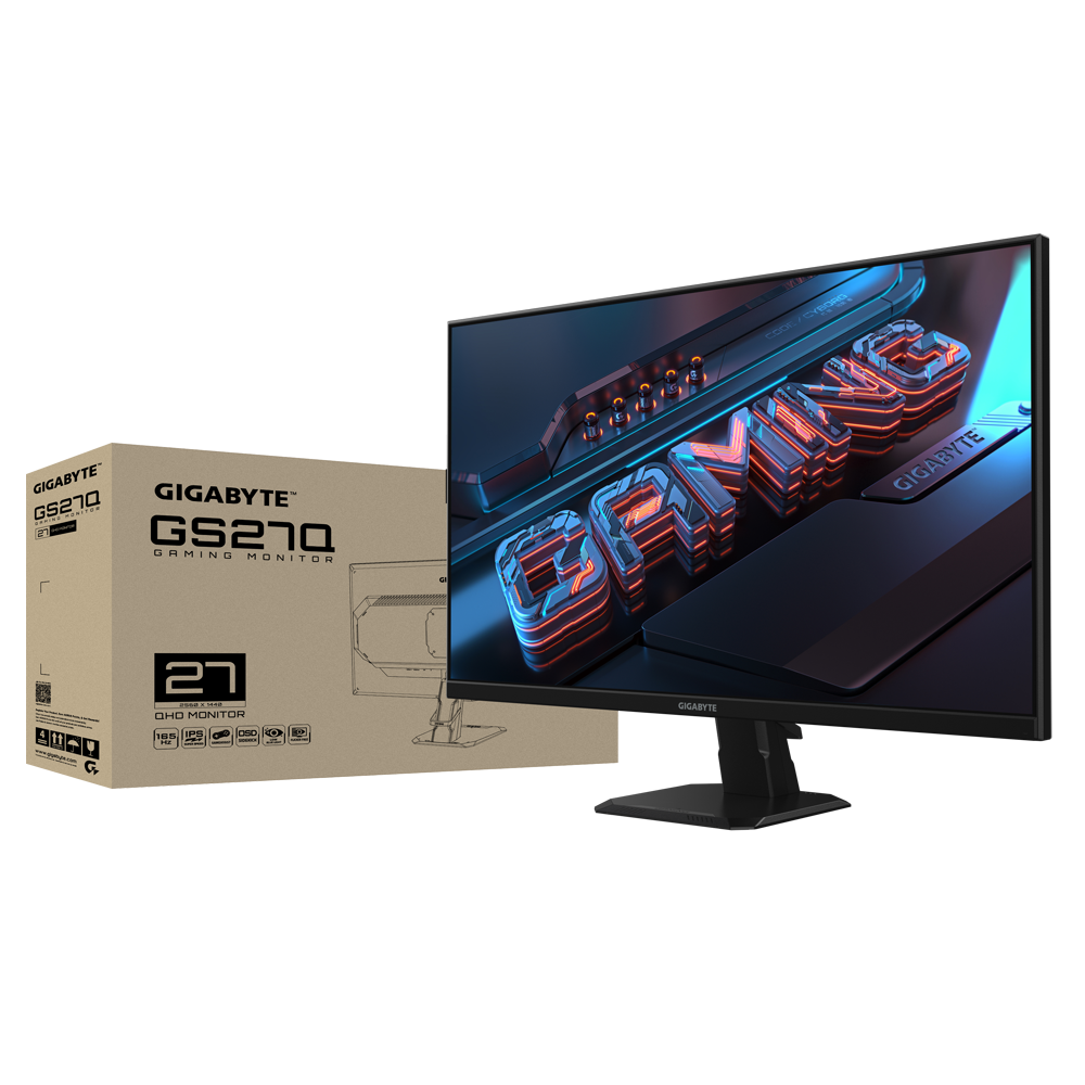 Gigabyte Monitor Gaming 27" SS IPS GS27Q, Non-glare, Rezolutie: 2560 - imagine 6