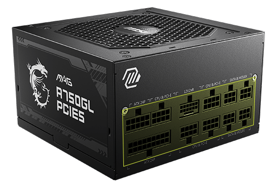 Sursa MSI MAG A750GL PCIE5 750W, Active PFC, fan size - imagine 3