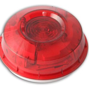 Honeywell Strobe inteligent montat pe perete cu lentila rosie si