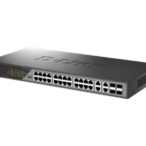 D-Link Switch DSS-200G-28MP,24 x 10/100/1000 Mbps PoE, 4 x Combo