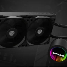 Cooler Procesor Genesis Hydria 240 Negru, Dimensiune Radiator 276x120x27mm, 2