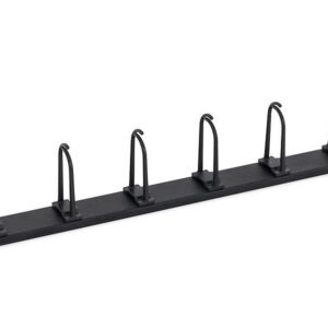 19' cable management panel, big click-in ring 60×30 mm