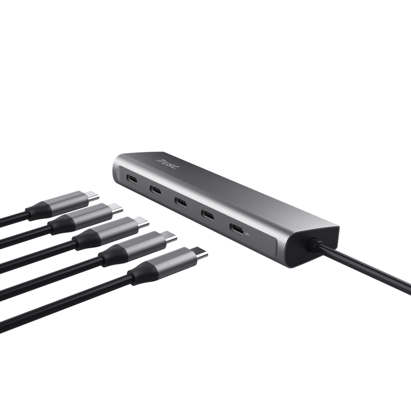 Hub Trust Halyx, 5 porturi USB-C 3.2 gen 1: 1