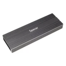 Rack extern SPACER - pt. SSD M.2 PCIe NVME - negru - interfata PC USB 3.1 Type C - Striat