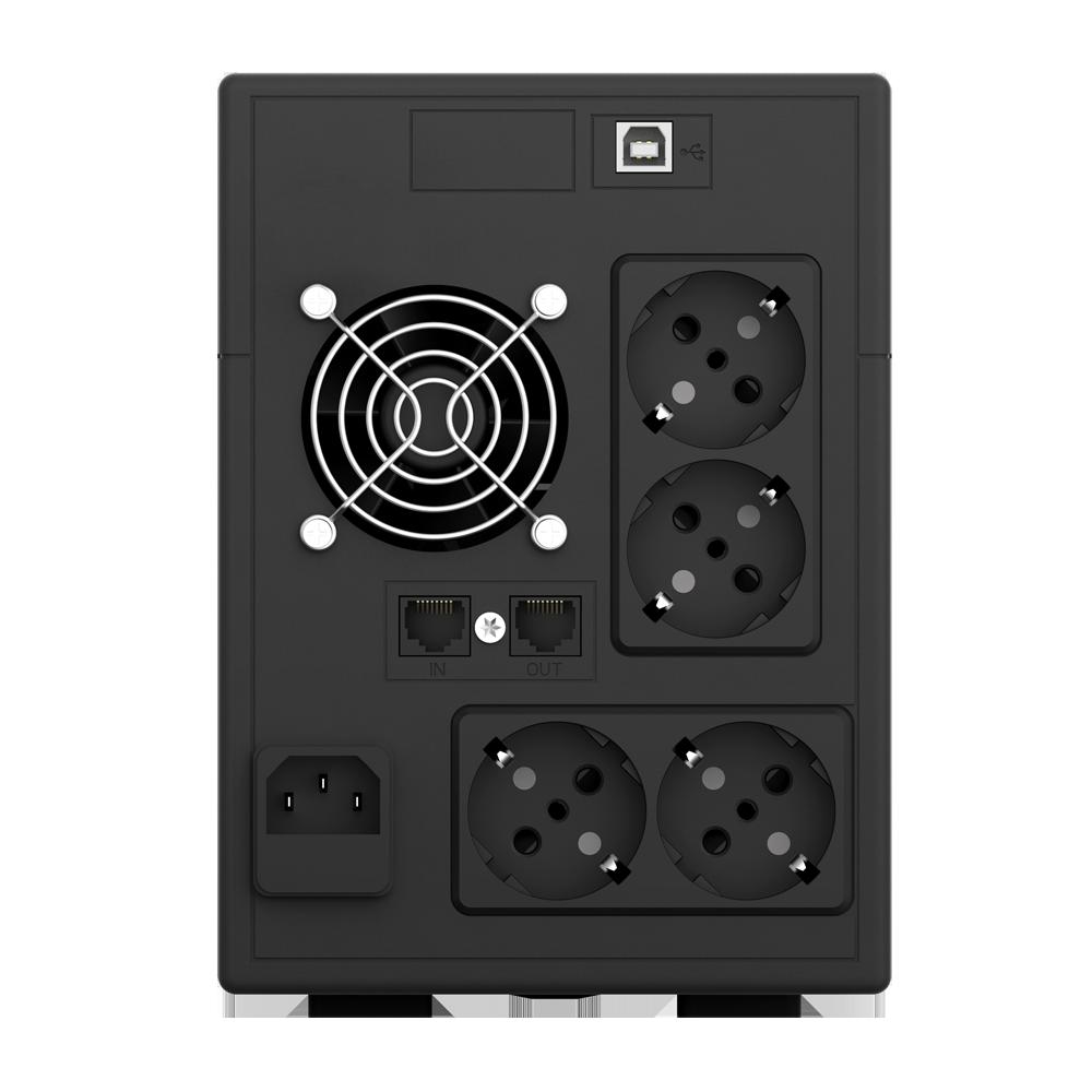 UPS nJoy Cadu 1500, 1500VA/900W, Afisaj LCD cu ecran tactil, - imagine 3