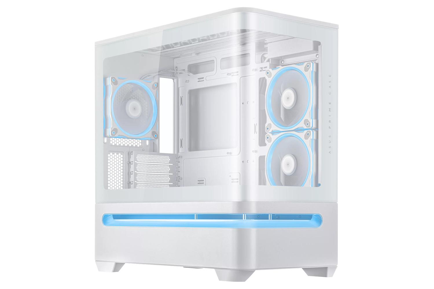 Carcasa ASUS AP202 Small Tower ARGB ALB, Tempered Glass, Sloturi