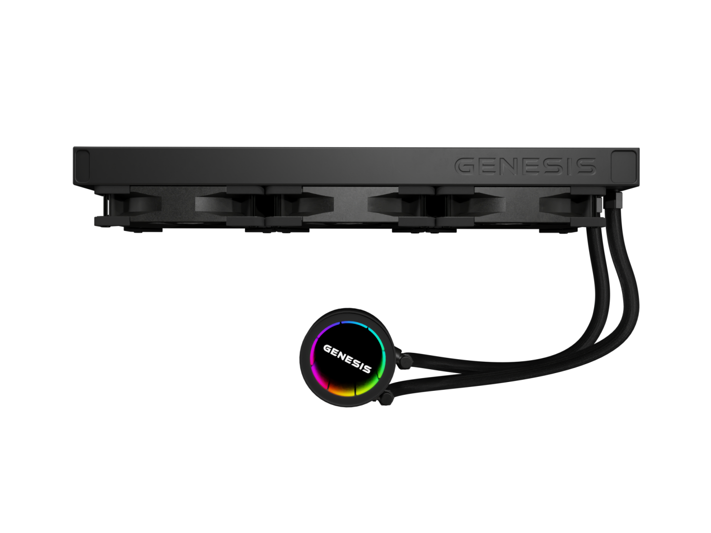 Cooler Procesor GENESIS HYDRIA 360 ARGB NEGRU, dimensiune radiator 397x120x27mm, - imagine 4