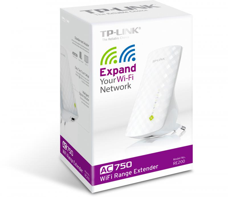 Range Extender TP-Link RE200, AC750, OneMesh™, Dual-Band, Smart Roaming - imagine 3