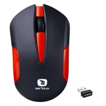 Mouse Serioux Wireless, Drago 300, 1000dpi, Rosu, Baterie Aa Inclusa