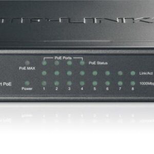 Switch TP-Link TL-SG1008P, 8 port, 10/100/1000 Mbps