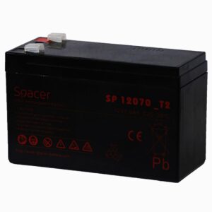 ACUMULATOR UPS SPACER 12V / 7Ah, dimensiuni: 151x66x96mm, inaltime+terminal: 102mm,
