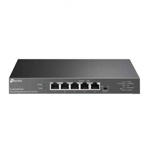 "5-Port 2.5G Desktop Switch with 4-Port PoE++ PORT: 4× 2.5G - imagine 4