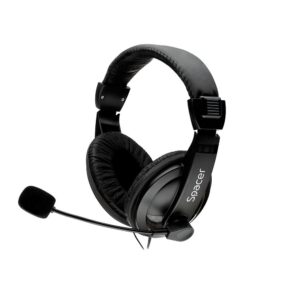 Casti cu micr. Spacer, cu fir, multimedia, 2x Jack 3.mm,