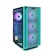 Carcasa Pro Gaming Jungle Mid Tower Argb Cyan