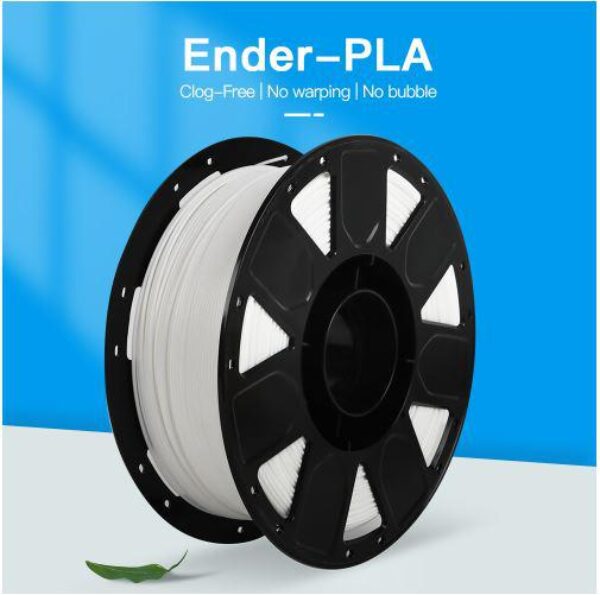 CREALITY ENDER PLA 3D Printer Filament, White, 1KG, Printing temperature: