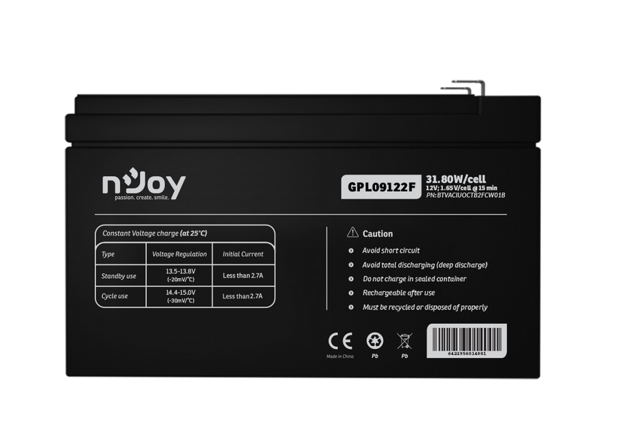 ACUMULATOR NJOY GPL09122F 12V - imagine 4