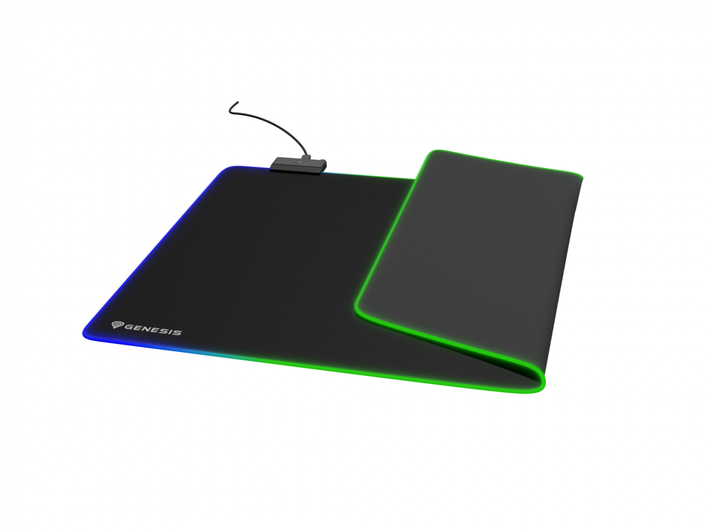 Mousepad Genesis Boron 500 XXL, iluminare RGB, material cauciuc + - imagine 3