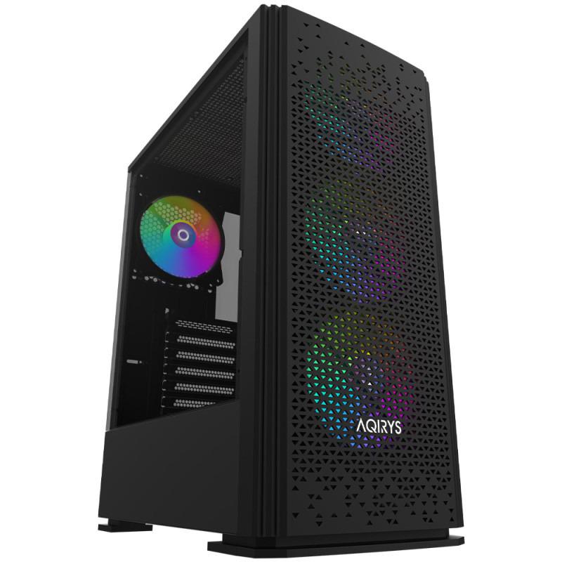 Carcasa AQIRYS Gacrux RGB Mid Tower ARGB NEGRU