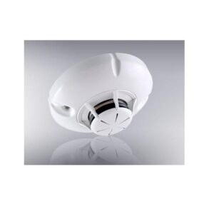 Combined optical smoke and rate of rise heat detector, with